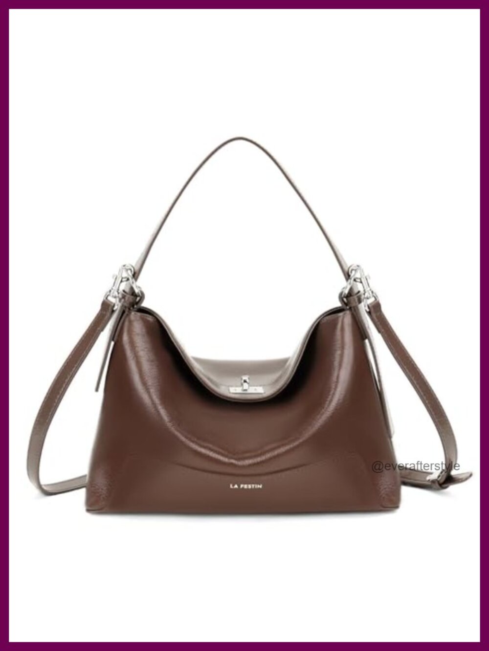 Genuine Leather Crossbody Shoulder Bag Adjustable Strap Hobo Purse Women